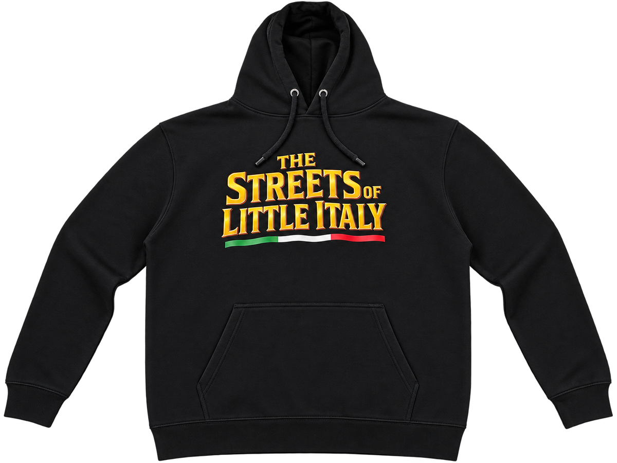 Streets of Little Italy Black Hoodie